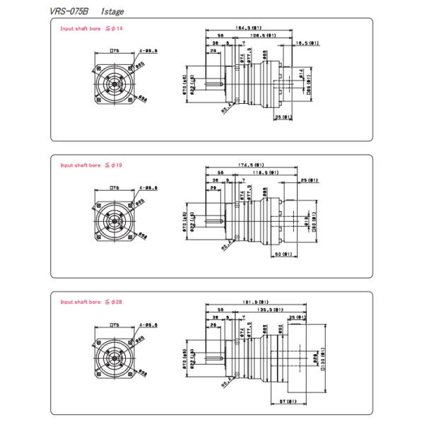 Stainless Steel Nidec Shimpo VRS Series Planetary Gearbox For Industrial