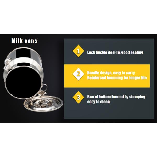 6 Liter SS201 Stainless Steel Milk Can Food Grade Household