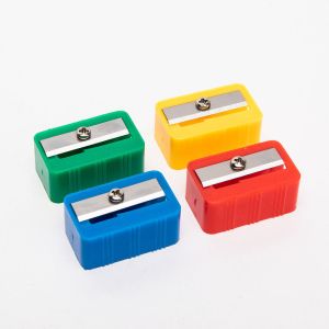 Quality PS Basic 8mm Plastic Rectangle Pencil Sharpener Mn Steel for sale