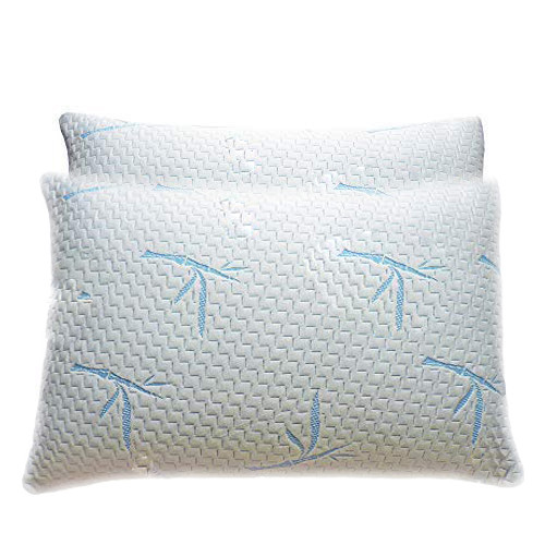 Orthopedic Cooling Soft Memory Foam Pillow , Adjustable Neck Support Travel