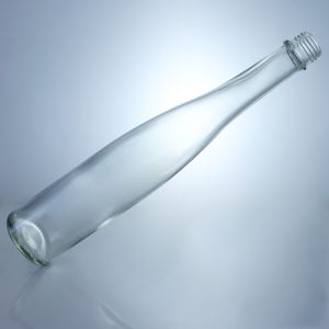 Beverage Container Tall and Thin Super Flint Glass Bottle with Screw Top