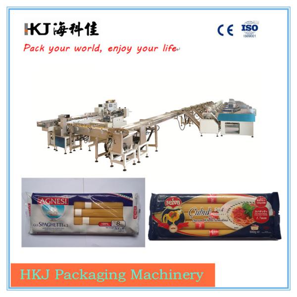 Automatic stick noodle packing machine with 3 weighers