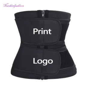 Neoprene Double Belt Waist Trainer With Zipper