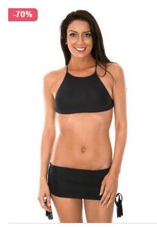 Buy Bandeau Bikini Top - Soutien Ambra Jupe Black at wholesale prices