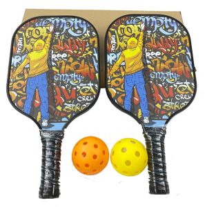 Fiberglass Pickle Ball Paddle Custom Logo Hard EVA Pickleball Equipment