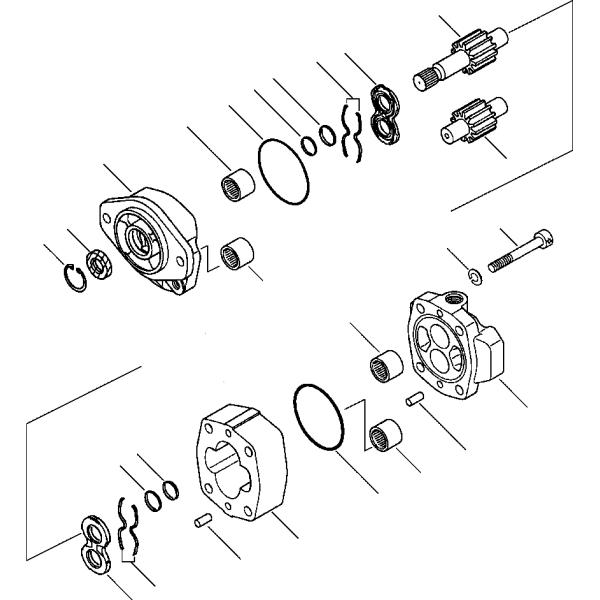 KOMATSU 704-31-24110 Parts PUMP ASS'Y