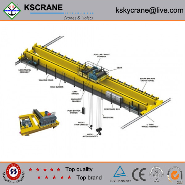Buy QD Model Double Hook Overhead Crane at wholesale prices