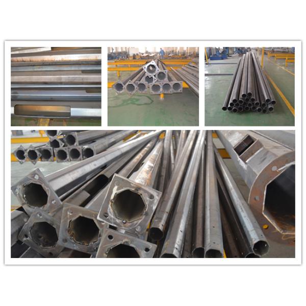 Q235 12m electrical Steel Utility Pole for power transmission