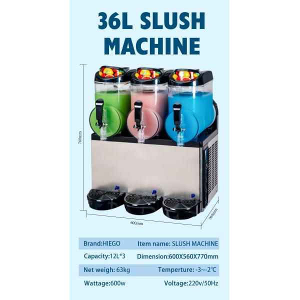 Commercial Slush Machine for Slushies Slurpees Slush Puppies Full Automatic