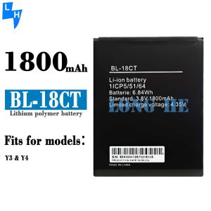 Rechargeable Batteries 1800mAh Black BL-18CT Mobile phone Battery for Tecno Y3