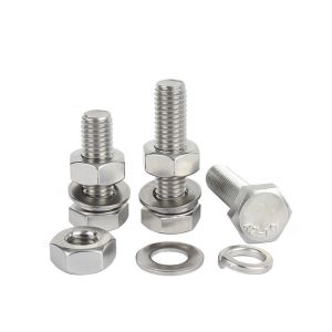 Stainless Steel HEX Bolts Nuts 304 316 M8 Size 35mm Length M12 Thread M16 Thread