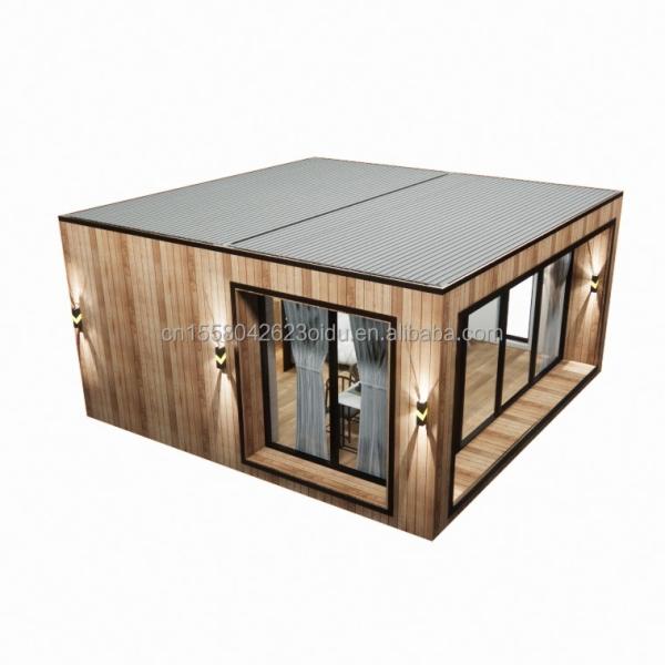 Sunshine House Container Prefabricated Wooden Glass House with Customized Color