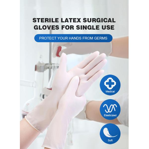 Anti Allergy EO Medical Consumable Items Disposable Latex Examination Gloves