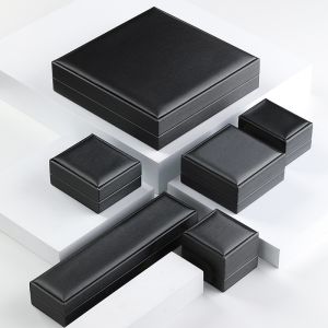 Luxury Pu Leather Gift Box Earring Bracelet Necklace Ring Packaging