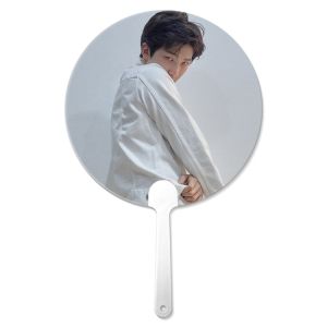 Customized 0.6mm PET 16X17CM 3D Lenticular Hand Fans