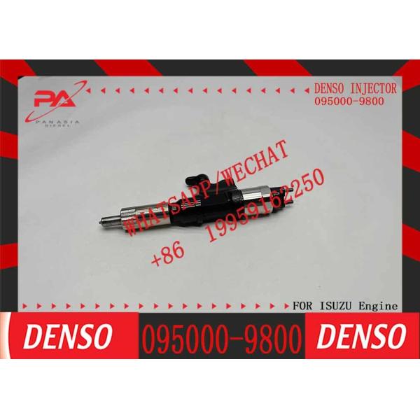4pcs Denso diesel Fuel Injector 095000-9800 095000-1810 8-98219181-0 Compatible with Isuzu 4HK1 6HK1 Engine