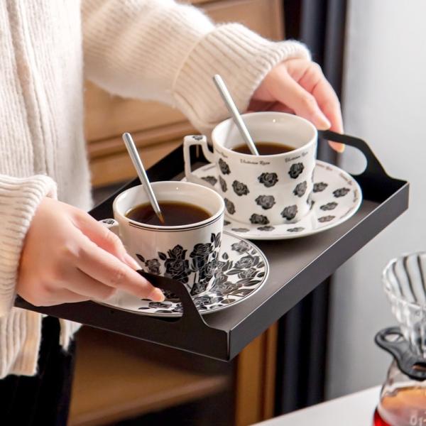 Porcelain Ramadan Cups Set Ceramic Ramadan Coffee Cups With Saucer Holder And