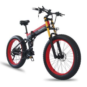 Integrated Battery Fat Tire Folding Electric Bike 6061 Alu Frame