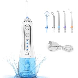 0.3L Tank Cordless Dental Water Flosser , Wireless Oral Irrigator 20-140PSI