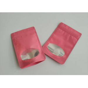 Different Colors Plastic Pouches Packaging Chocolate Fruit Candy Bags With Clearly Window