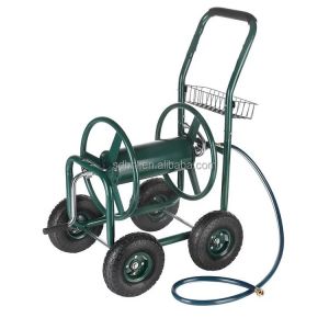 Effortlessly Water and Irrigate Your Garden with our Iron Garden Hose Reel Cart