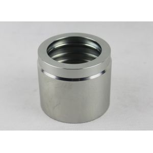 Silver / Golden Hydraulic Hose Fitting , Hydraulic Pipe Fittings Galvanized Zinc