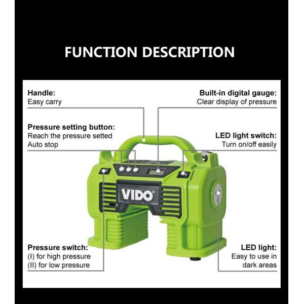 760mm 160psi 11Bar 12V DC cordless portable electric tyre pressure Inflator air Pump for car tires