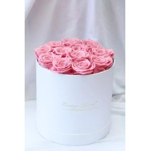 Classic Eternity Roses Selection White Boxes Preserved Flowers Arrangement