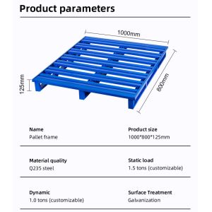 Warehouse Wire Mesh Steel Pallet Stackable Heavy Duty Foldable Mesh Box Pallet