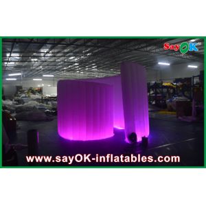 Advertising Booth Displays Blue Inflatable Advertising Led Spiral Party Event