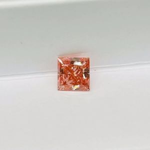China 1.14carat PrincessLab Grown Pink Diamonds High Clarity Symmetrical on sale