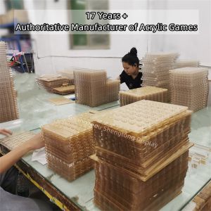 Metal Chips Detachable Large Resin Connect 4 Acrylic Custom Large