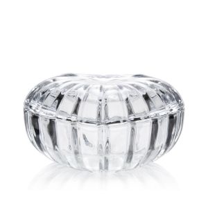 Transparency Crystal Glass Clear Jewelry Box With Lid