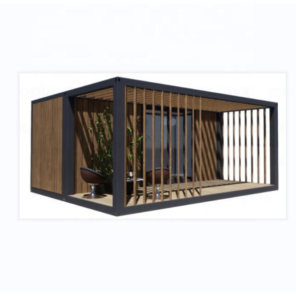 2 Bedrooms Prefabricated Tiny Home Made of Steel Material for Modern Design Wooden Residential Home in Outdoor Office