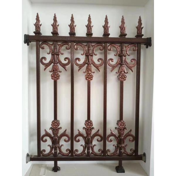 Buy Garden And Stair Handrail Ornamental Aluminum Fence Handmade at wholesale prices