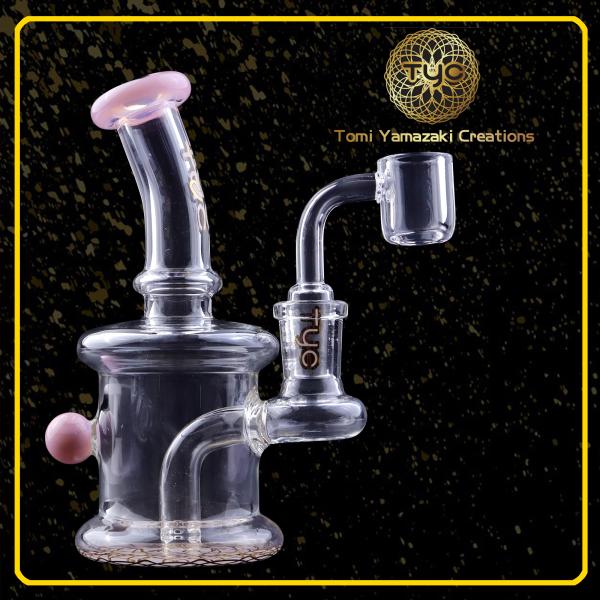7.5" Oem Hookah Water Pipe Glass Transparent Percolator Glass Tobacco Bong