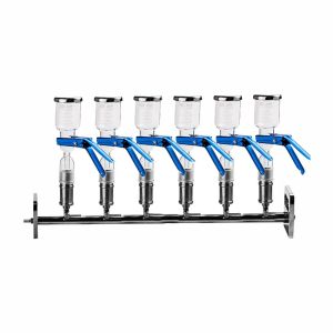 Multiple Vacuum Filtration System Cleaner With Branch Funnel Manifolds Vacuum