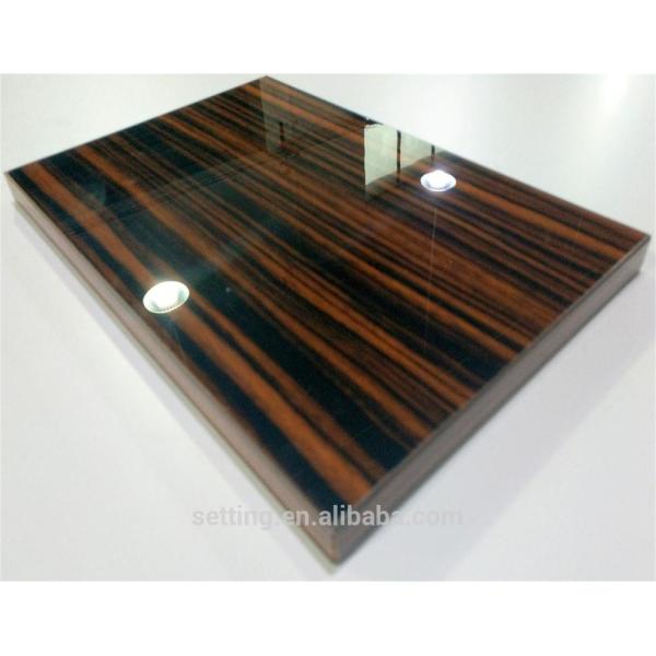 Buy acrylic mdf board veneer grain kitchen door at wholesale prices