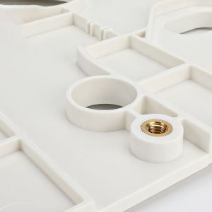 Precision Injection Molded Plastic Parts in PC Material with Brass Inserts