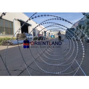 Hot Dipped Rolled Plate Razor Wire Strips Blade Erosion Resistant Bto-10