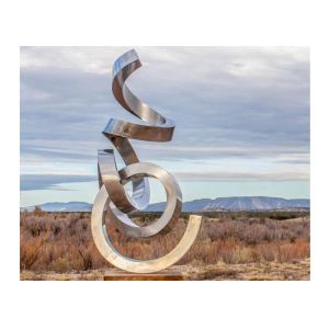 Wangstone Mirror Stainless Steel Sculpture Large Decoration 300cm Height