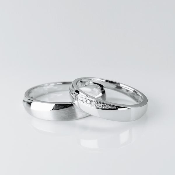 Buy Simple Special Circular Groove Design 8.5g Jewellery Couple Rings at wholesale prices