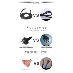 3 Pin AU Plug to C13 Power Cord 1.8m Black SAA Certified