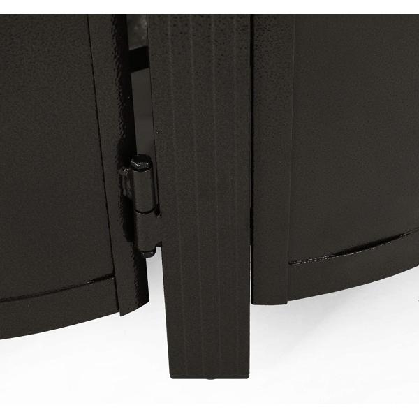 Outdoor Round Propane Gas Fire Pit Aluminum Brazier