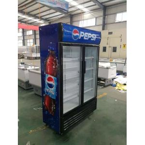 Pepsi Cola Cabinet Double Door Direct Cooling Economical Explosion