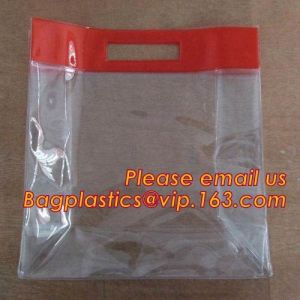 Crystal Clear PVC Cylinder Cosmetic Bag With Zipper Closure, Toiletry Kits Pvc