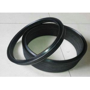 Black NBR FKM PTFE Hydraulic Vee Packing Seal with 70-80 Shore A Hardness and 5in1, 7in1 Quantity for Industrial Applications