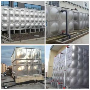 10000 Liter Segmented Stainless Steel Sectional Water Tank Customized Large