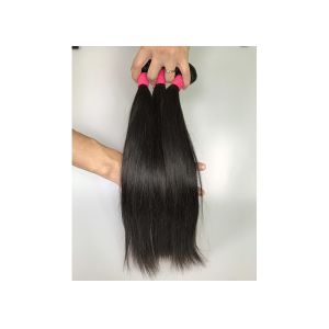 100 Percent Silky Straight Indian Human Hair Weave No Shedding Double Weft