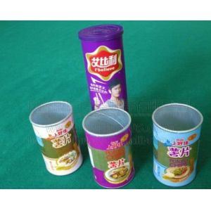 Environmental Dry Fruits / Chips Paper Composite Cans , Aluminium Foil Cover